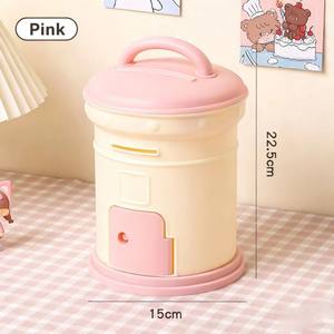 Caja de Plástico Azul con Cerradura, Portátil, de Alta Calidad, Ecológica, Entrega Rápida, Almacenamiento para el Hogar, Hucha - Product Image 4