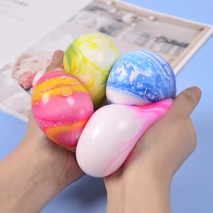 ลูกบอล TPR สีสันสดใส ขายส่ง ราคาถูก บรรเทาความเครียด ของเล่นบีบคลายเครียด - Product Image 3