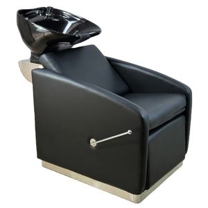 Hair Washing Equipment Shampoo Bed White <b>Backwash</b> <b>Unit</b> Shampoo Chairs With Bowl - Product Image 1
