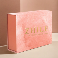 Emballage cosmétique magnétique en carton rigide de luxe, grande boîte cadeau en papier avec logo personnalisé, vente en gros en vrac