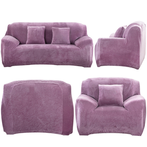 Copridivano Universale <span class=keywords><strong>in</strong></span> Velluto Peluche Elasticizzato, Protezione <span class=keywords><strong>per</strong></span> Mobili <span class=keywords><strong>in</strong></span> <span class=keywords><strong>Pelle</strong></span> a Forma di L, Resistente agli Animali Domestici - Product Image 4