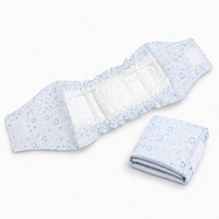 Bandes absorbantes jetables pour chiens mâles, direct usine, avec SAP, doublure douce, barrière anti-fuites pour l'entraînement à la propreté à domicile
