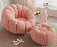 Fauteuil d'appoint de luxe en tissu de laine nordique pour salon, fauteuil inclinable relaxant