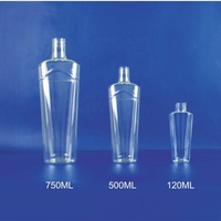 Bouteille en plastique pour l'huile de cuisson dans la conception unique de différentes couleurs