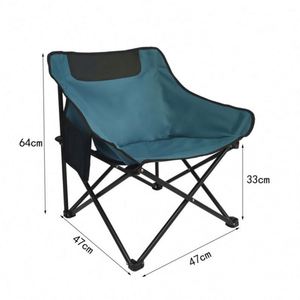 Custom Backrest Lazy <b>Moon</b> Super Heavy-Duty <b>Camping</b> Folding <b>Chair</b>, Outdoor Portable Beach <b>Chair</b> - Product Image 4