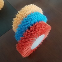 Brosse à rouleau de nettoyage de brosse cylindrique en nylon industriel de couleur personnalisée pour machine de nettoyage de fruits et légumes