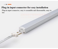 Lumière LED avec boucle intégrée de haute qualité, bande dure, montage en Surface sur barre, en aluminium, pour cuisine intérieure, 6w, 12w, Smd, sous-meuble