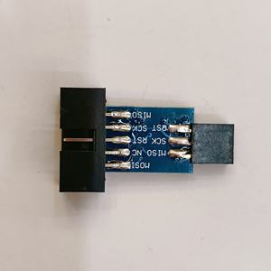 Disponible M/F AVRISP <span class=keywords><strong>USBASP</strong></span> STK500 Carte adaptateur 10 broches à 6 broches Noir Bleu - Product Image 6