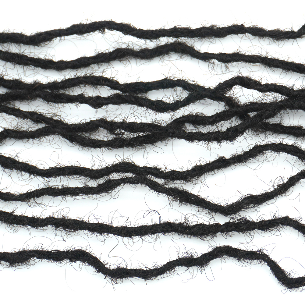 KAMA Remy Hair Bulk Interlock Extension Dreadlocks Handmade Crochet Sister Locs Extensions for Black Women Detail Section 3