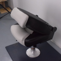 Sièges de bateau pliants imperméables à dossier bas Chaises de capitaine de bateau durables avec 4 vis de montage incluses