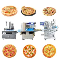 2022 industrielle Pizza herstellung Produktion automatische Voll linie gefrorene Pizza Basislinie Maschine
