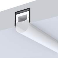 Usinage CNC anodisation chambre plafonnier boîtier canal extrudé PC lentille diffuseur pour LED bande lumineuse profilé en aluminium