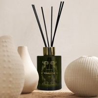 En gros, Flacon vide de diffuseur à bâtonnets de luxe 120ml, vert, pour parfum d'ambiance, avec bâtonnets, pour coffret cadeau