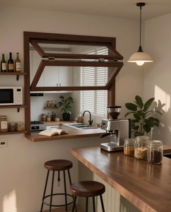 Hợp kim nhôm gấp cửa sổ ban công mở dọc cửa sổ Bifold cho nhà bếp hoặc khách sạn sử dụng - Product Image 5