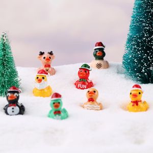 Nuevo Producto Navideño - Pato Navideño Creativo de Color Sólido, <span class=keywords><strong>Accesorios</strong></span> de Decoración de Paisajes en Miniatura, Figura en Miniatura - Product Image 3