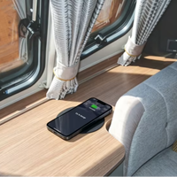 Chargeur sans fil dissimulé sous la table pour caravanes, camping-cars et cuisines, câblé longue distance 30 mm