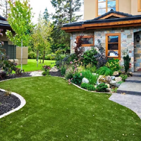 Gazon artificiel réaliste et résistant à l'usure pour aménagement extérieur et intérieur, tapis de gazon synthétique pour la décoration de jardin, cour et terrasse