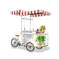 Italiano Gelato bike Ice Crema street mobile carrello di spinta/gelato Popsicle Vetrina Congelatori vending carrello/ice Cream carrello per esterno