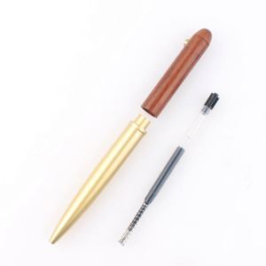 Advertising New Brass Wood Metal Roller Gel <b>Pen</b> With Custom Logo Neutral Creative Premium Pretty Twist Luxury Executive Sign - Product Image 6