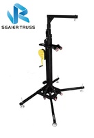 Système de levage professionnel pour enceintes et éclairages, hauteur réglable de 2 à 6 m, capacité de 250 kg