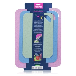 FISSMAN Wheat Straw Cutting Board Non-slip Plastic chopping Mats Eco-friendly Chopping Block