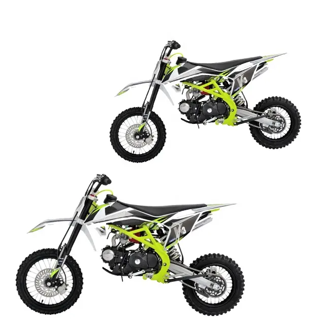 Yeni gaz yarış motoru 125cc 4-stroke yolda motokros motosiklet kir bisiklet 125cc hava soğutmalı yetişkin