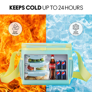 Bolsa Térmica Resistente y Suave, Impermeable, de 10L, Aislada con Tela Oxford, con Logotipo Personalizable, para Latas, Picnics, Viajes y Uso Diario - Product Image 5