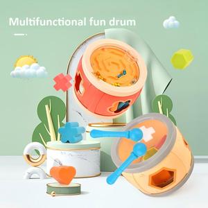 Juguete Musical de Tambor para el <span class=keywords><strong>Desarrollo</strong></span> Temprano, Tambor Multifuncional para Bebés y Niños Pequeños de 0 a 36 <span class=keywords><strong>Meses</strong></span> - Product Image 2