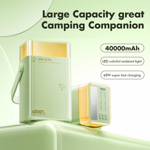 40000mAh Power Bank with 4 Output Ports,High-Capacity Portable <b>Charger</b> for Multi-Device Charging - Product Image 4