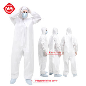 B2B 재고 정리 세일 일회용 미세 다공성 작업복 보호복 후베이 하이신 수술복 작업복 공급업체 - Product Image 1