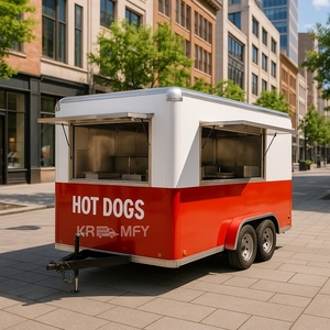 Camion de restauration rapide pour hot-dogs, glaces et barbecue avec équipement, cuisine mobile, remorque alimentaire - Product Image 2