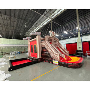 Glissière gonflable commerciale de videur de PVC nouveau château plein d'entrain de conception Pirate maison gonflable de rebond enfants château rebondissant - Product Image 1