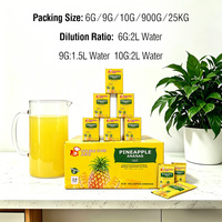 Ananas Instant Poederdrank 10g Halal Gecertificeerd Fruitdrankmix Fabrikant Groothandel