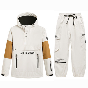 Combinaison de <span class=keywords><strong>Ski</strong></span> pour <span class=keywords><strong>homme</strong></span> et femme, ensemble sweat à capuche, coupe-vent, imperméable, pantalon, costume de Snowboard, combinaison de neige - Product Image 4