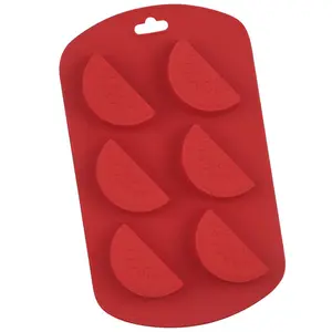 Hot bán trái cây hình dạng Silicone bánh dưa hấu Khuôn nướng Khuôn Silicone khuôn cho bánh