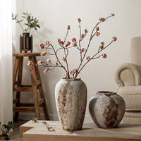 Vintage vazen voor decoratie, klei plantenpot, binnenkamer tafeldecoratie, keramische vaas