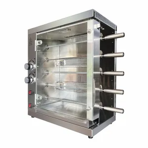 Stainless Steel Vertical Gas Chicken Rotisseries /gas Grill Machine Commercial Restaurant Rotisserie Oven Roasting Chicken