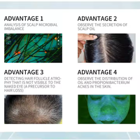 X5PRO AI Détecteur de Peau Intelligent Commercial Analyseur de Peau du Visage Machine de Test Spectroscopique UV et d'Humidité pour Salon de Beauté