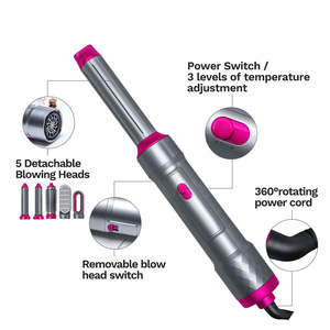 Spazzola Asciugacapelli Elettrica Rotante Portatile con Aria Calda per Styling Professionale - Product Image 2