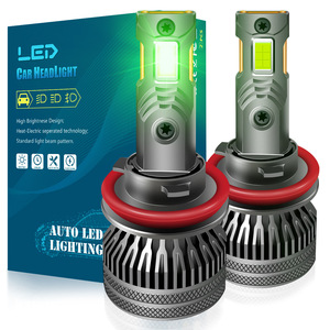 70W Haute Puissance H1 Double Tube Cuivre LED Phare Voiture Vert/Citron Vert Antibrouillard 12V Nouveau 6000K Montage Universel - Product Image 1