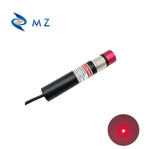 Nhỏ gọn có thể điều chỉnh tập trung d18mm 638nm 100/200mW Red Dot mô-đun laser cấp công nghiệp với khung + cung cấp điện