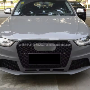 Rejilla Delantera Negra de Alta Calidad PNB, Rejilla de Malla ABS para Audi A4 B8.5 Allroad S4 B85 Estilo RS4, Negro Brillante 2013-2016 - Product Image 6