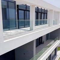 Chaussure de Base Pro-F pour garde-corps en verre Conception de canal en U en aluminium pour balcon de piscine Patio Escalier Balustrade de balcon sans cadre
