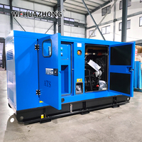 Groupe électrogène diesel silencieux Ricardo Série 100 kW triphasé quatre fils avec ATS et contrôleur numérique intelligent, boîtier insonorisé pour
