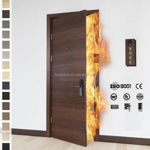 Porte coupe-feu en bois ignifuge de 38 pouces, norme européenne BASEN, insonorisée, moderne, FD30, pour salon britannique - Product Image 4