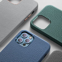 Coque de téléphone portable en cuir TPU grain de litchi au design personnalisé pour iPhone 16/15 Pro Max et pour Samsung