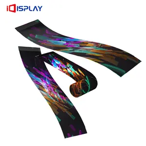 Led Full Color Transparent Glass Curtain Digital Signage Video Wall Film Panel Led Screen Display For Bar Concert Stage