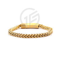 Bracelet pour hommes, chaîne en acier inoxydable, plaqué or 18k, vente en gros, collection 2020