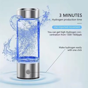 Venta al por mayor: Botella generadora de agua portátil de titanio de alta calidad con filtro, la más vendida y personalizable. - Product Image 2