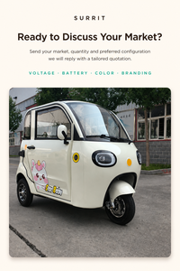 รถสามล้อไฟฟ้าแบบปิดสำหรับเดินทางประจำวัน SURRIT รุ่น Daily Adventures แบบ 2 ที่นั่ง - Product Image 2